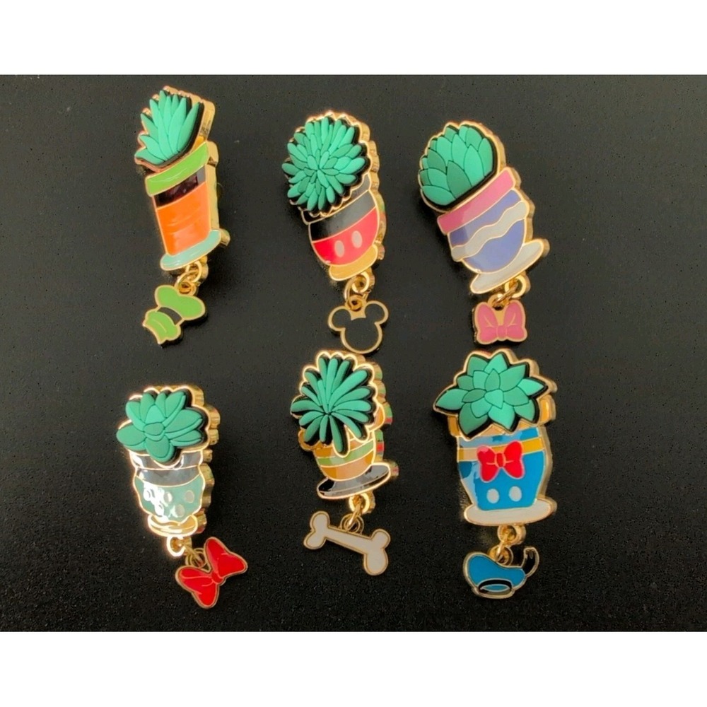 Loungefly Disney Mickey & Friends Succulent Blind Box Enamel Pin - Full Set